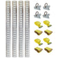 Universal E Track Tie-Down Rail Kit for Trucks, Vans, and Garages