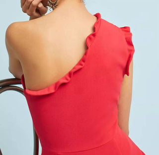 Vestido preto Halo - Tove de um ombro só