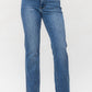 Judy Blue - High Waist Control Top Release Hem Slim Boot Jeans