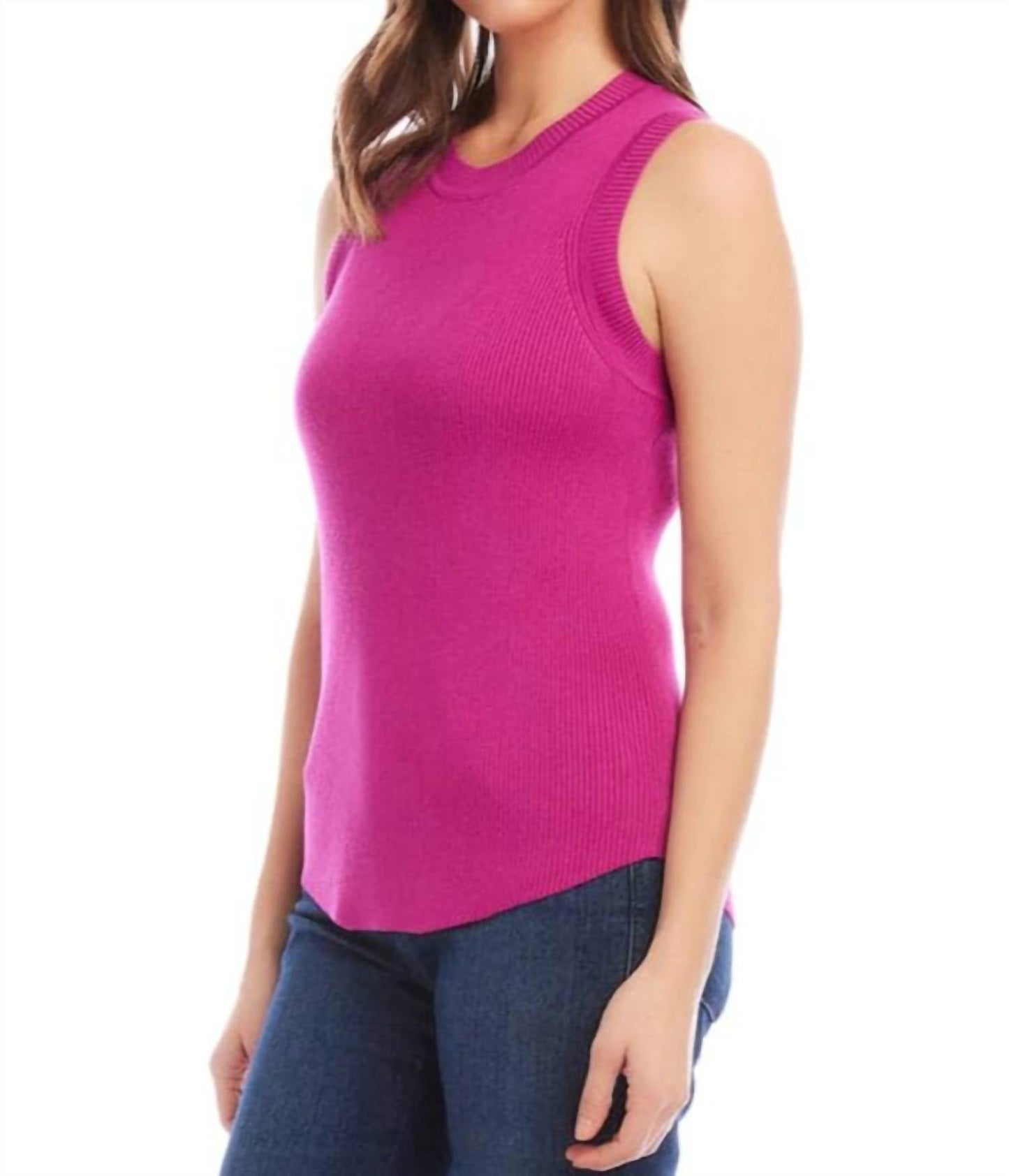 Karen Kane - Ribbed Sleeveless Sweater Tank