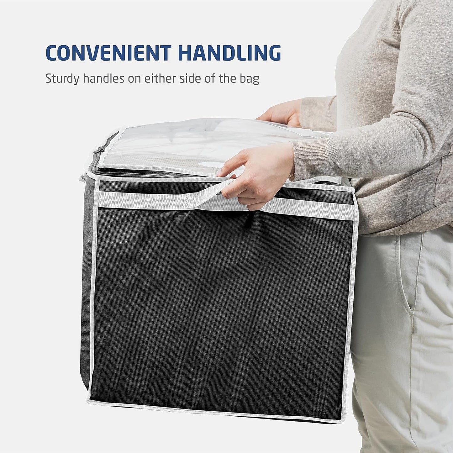 Organizador de bolsa de armazenamento Jumbo (pacote com 2) 