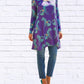 Diva Usa - Sibella Pleated Front Long Sleeve Blouse