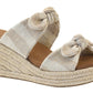 Corkys Footwear - Women's Tie The Knot Striped Wedge Sandals