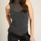 Project Social T - On The Town Layered Mesh Tank Top