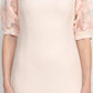 Alberto Makali - Embellished Lace Sleeve Mermaid Slit Side Gown