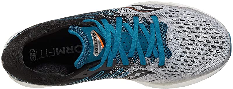 Tênis de corrida Saucony Freedom 3 masculino, cinza/azul, tamanho 14 D(M) EUA