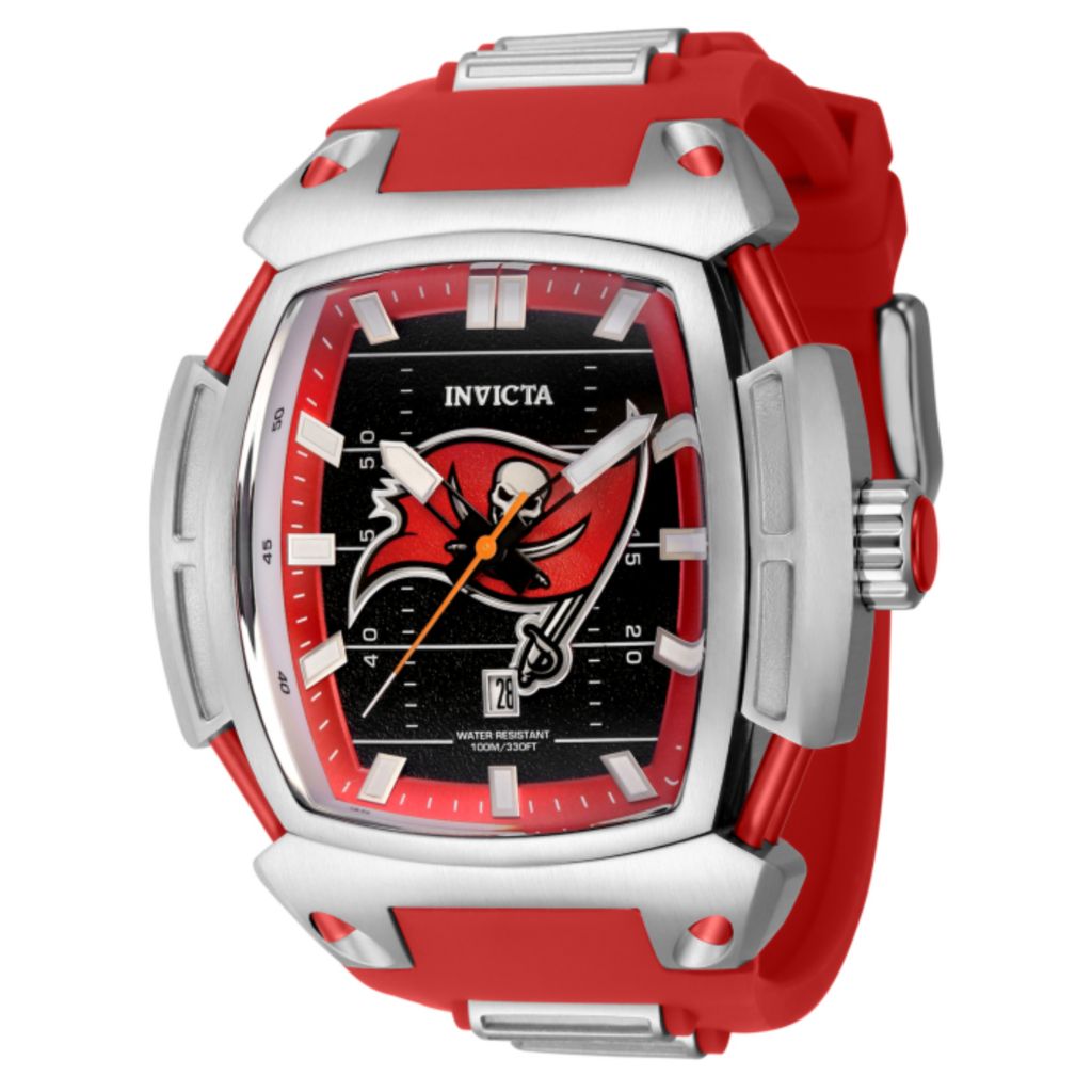 Relógio Invicta NFL S1 Diablo com pulseira de silicone de quartzo de 53 mm