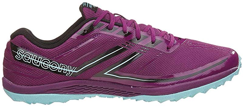 Tênis de corrida feminino Saucony Kilkenny XC 7 sem pontas, roxo/azul