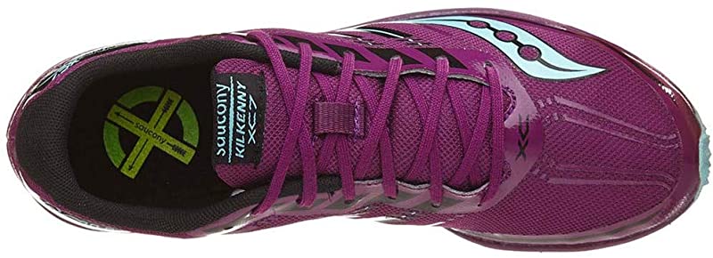 Tênis de corrida feminino Saucony Kilkenny XC 7 sem pontas, roxo/azul