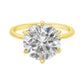 Allyanna Gifts - Women's Round Solitaire Moissanite Ring