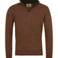 Suéter Barbour Nelson Essential Quarter Zip Masculino - Marrom Areia