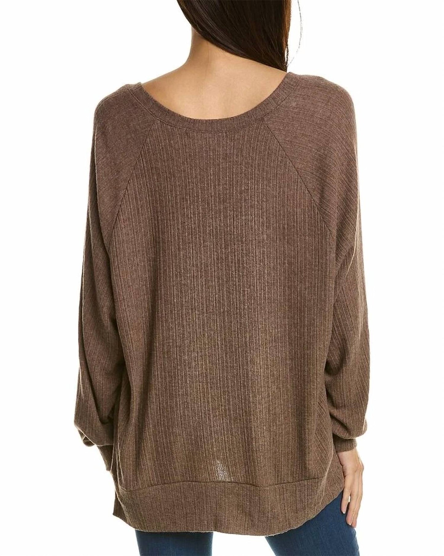 Project Social T - ISABEL COZY RIB NOTCH NECK RELAXED TUNIC