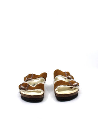 Birkenstock - Sandália feminina Arizona Shearling