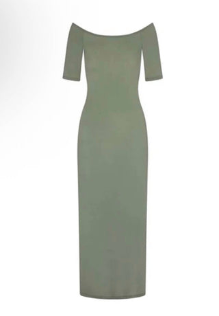 Anemos - Carolyn Off-the-shoulder Jersey Midi Dress