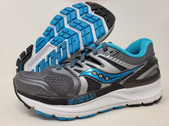 Tênis de corrida Saucony Redeemer ISO 2 feminino, cinza/azul, tamanho 5 B(M) EUA