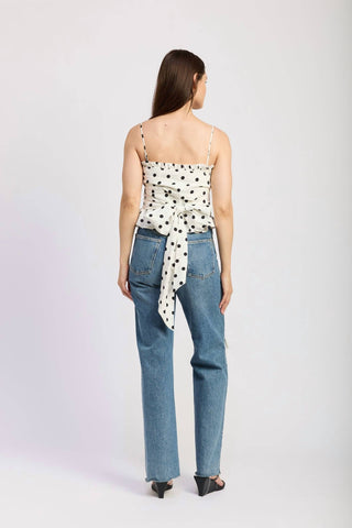 En Saison - Smocked Wrap Peplum Top
