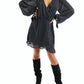 Allison New York - Velvet Draped Dress