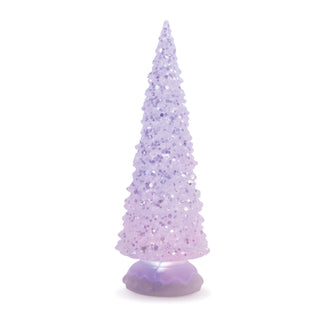 LED Multicolor Textured Glass Tree (Set of 3)