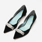 Frances Valentine - Women's Paula Velvet Mini Block Heel