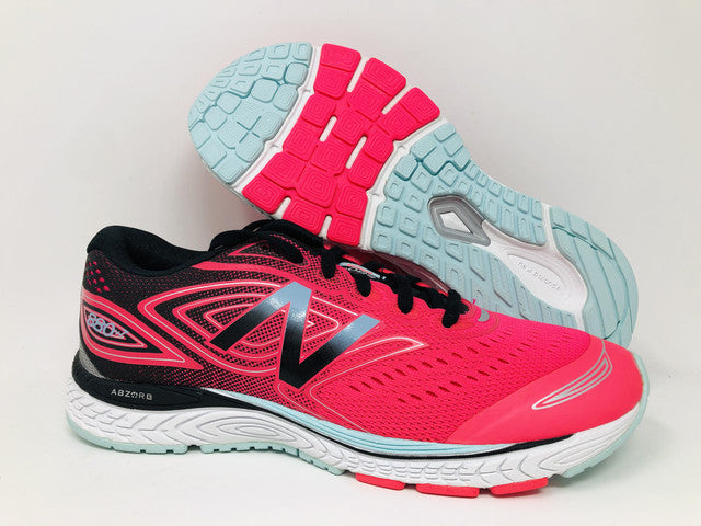 Tênis de corrida New Balance 880 V7 infantil rosa/preto tamanho 6 M EUA