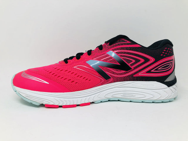 Tênis de corrida New Balance 880 V7 infantil rosa/preto tamanho 7 M EUA