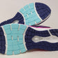 Tênis de corrida New Balance 860 V8 para meninas, azul marinho/azuis-poisonberry, tamanho 6,5 M, EUA, infantil