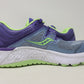 Tênis de corrida Saucony Guide Iso feminino, cor neblina/roxo, tamanho 5 B(M) EUA