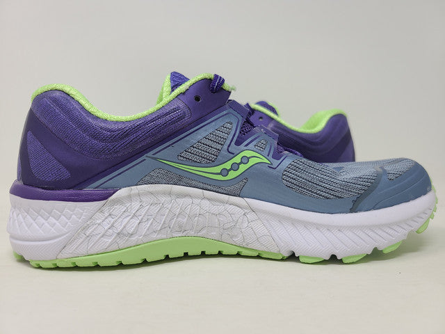 Tênis de corrida Saucony Guide Iso feminino, cor neblina/roxo, tamanho 5 B(M) EUA