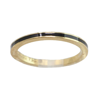 Hidalgo - Women's Enamel Thin Band Ring