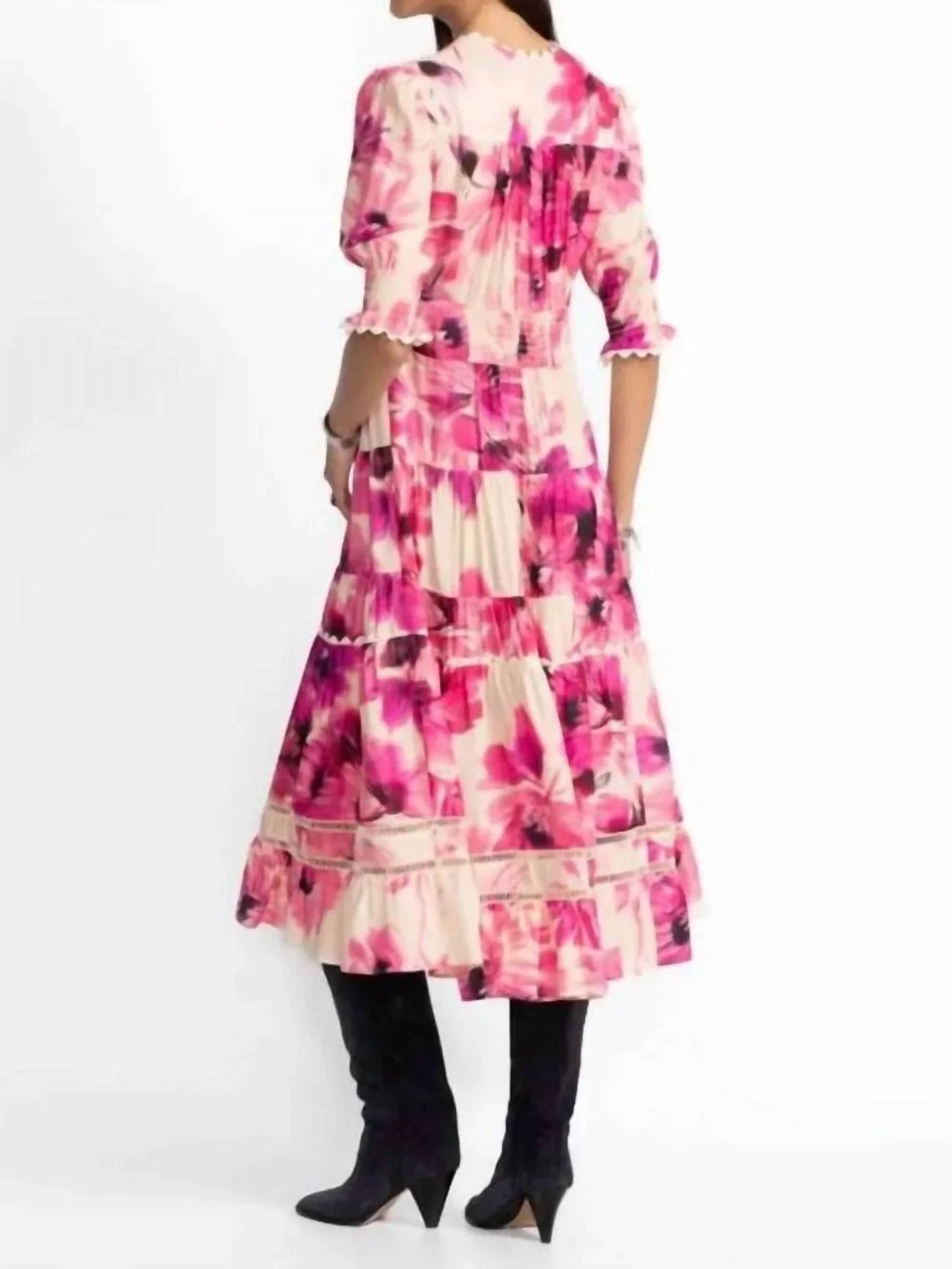 Johnny Was - DAPHNE TEA LENGTH DRESS