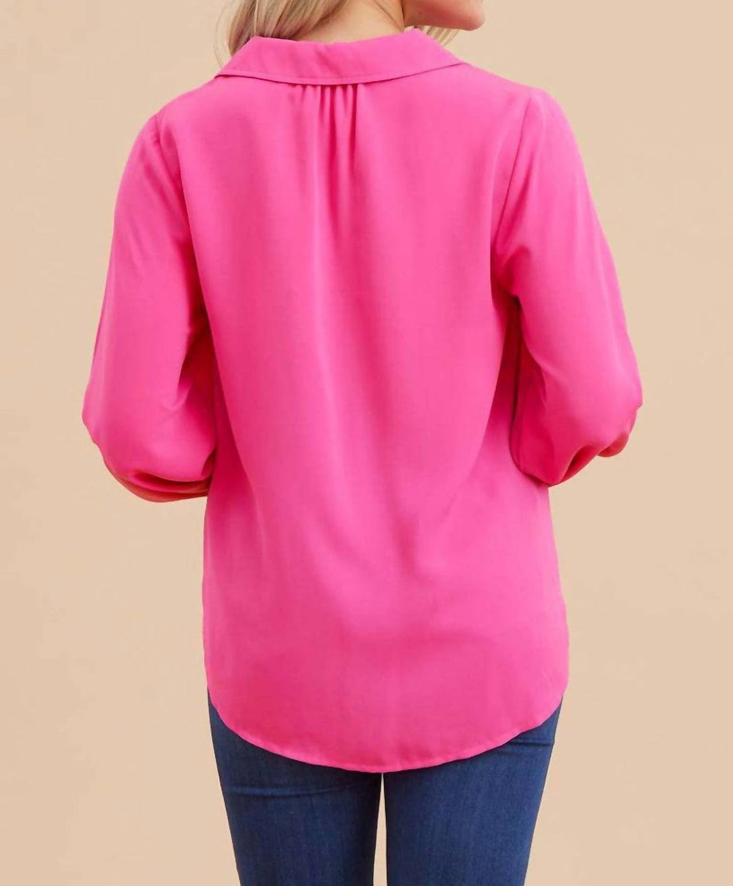 Jodifl - Long Sleeve V Neck Top