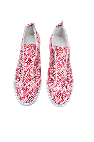 Calçados Corkys - Tênis de lona feminino Cross My Heart Slip-On