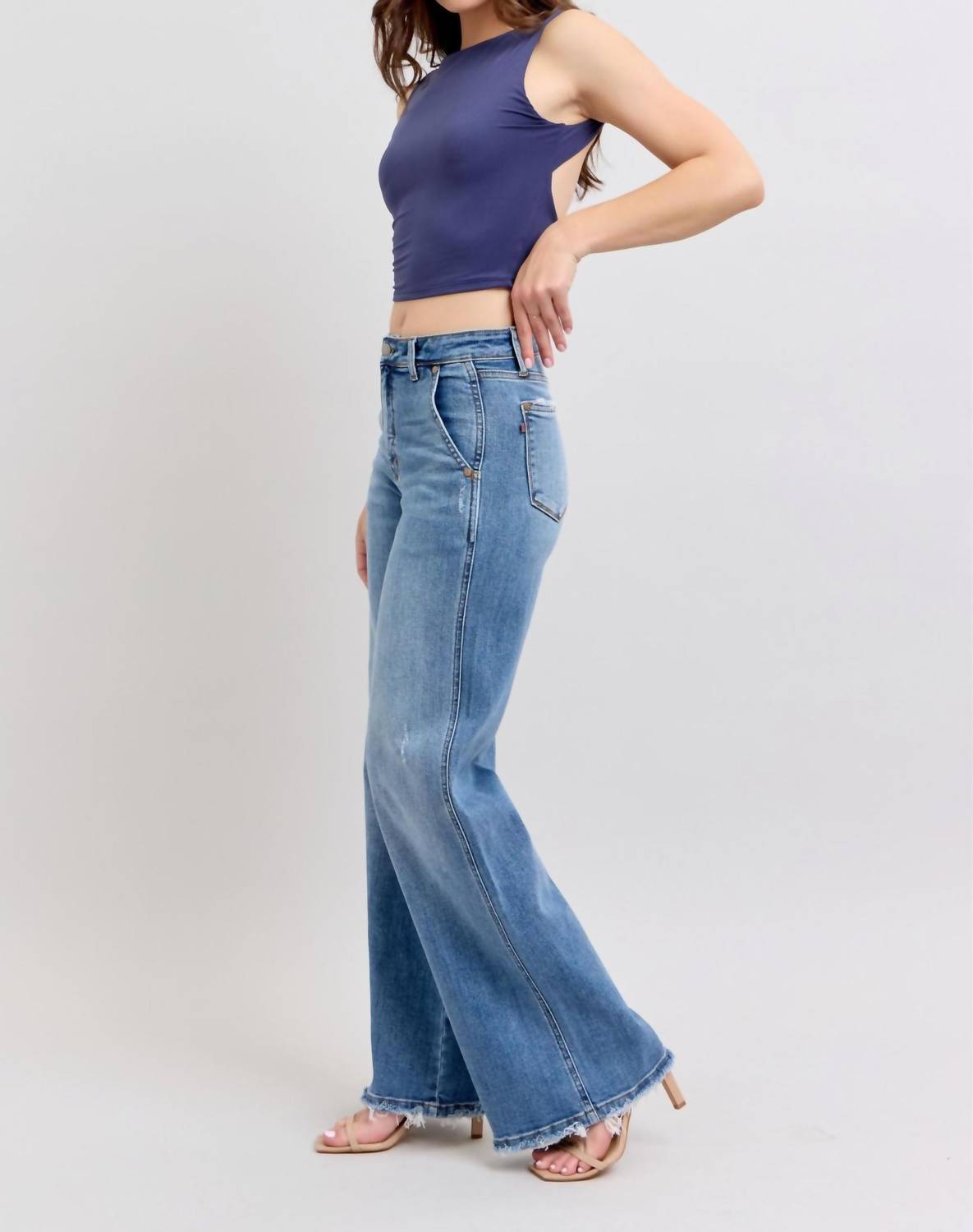Judy Blue - High Waist Retro Wide Fit Jeans