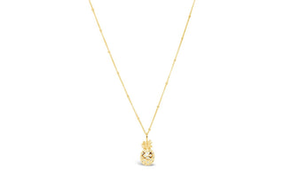 Stia - Colar feminino By The Sea Pavé Abacaxi
