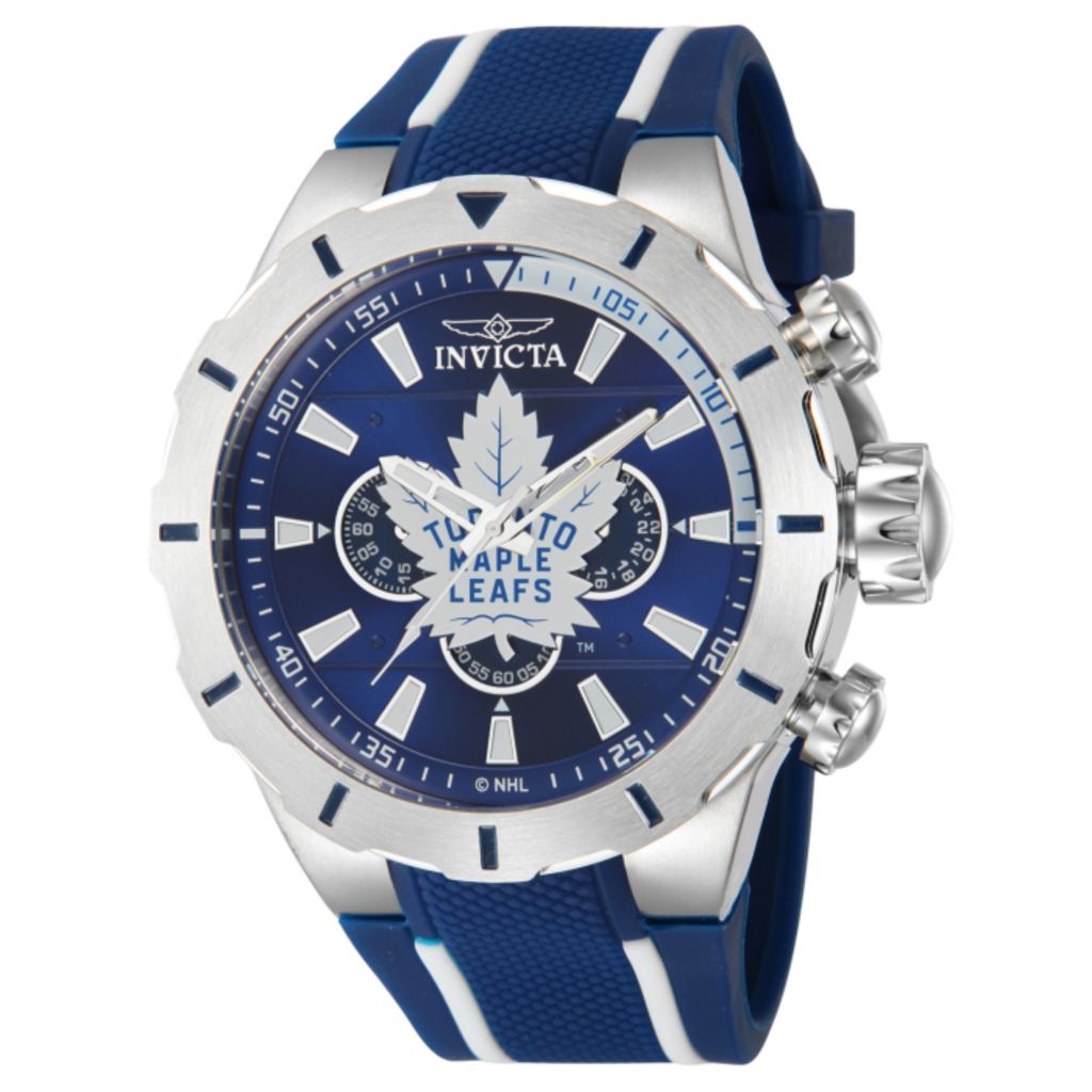 Relógio Invicta NHL S1 Turbo 52 mm Quartzo Cronógrafo Pulseira de Silicone