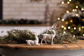 Brushed Gold Holiday Deer Figurine (Set of 6)