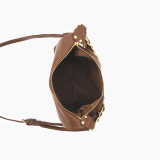 Like Dreams - Bolsa transversal feminina Penelope com corrente dourada trançada