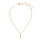 Eklexic - Women's Katie Lightning Bolt Charm Necklace