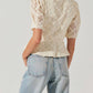 Astr - Cherian Floral Appliqué Lace Top