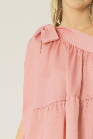 Entro - Top de cetim com um ombro só