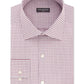 Camisa social masculina Van Heusen Classic/Regular Fit Performance Stretch, sem vincos, com gola flexível e xadrez, vermelha, tamanho 18-34-35