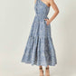 2.7 August Apparel - Print One Shoulder Maxi Dress