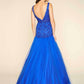 Mac Duggal - Deep V-neck Floor Length Ball Gown