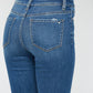 Mica Denim - Mid Rise Boot Cut Crop Jeans