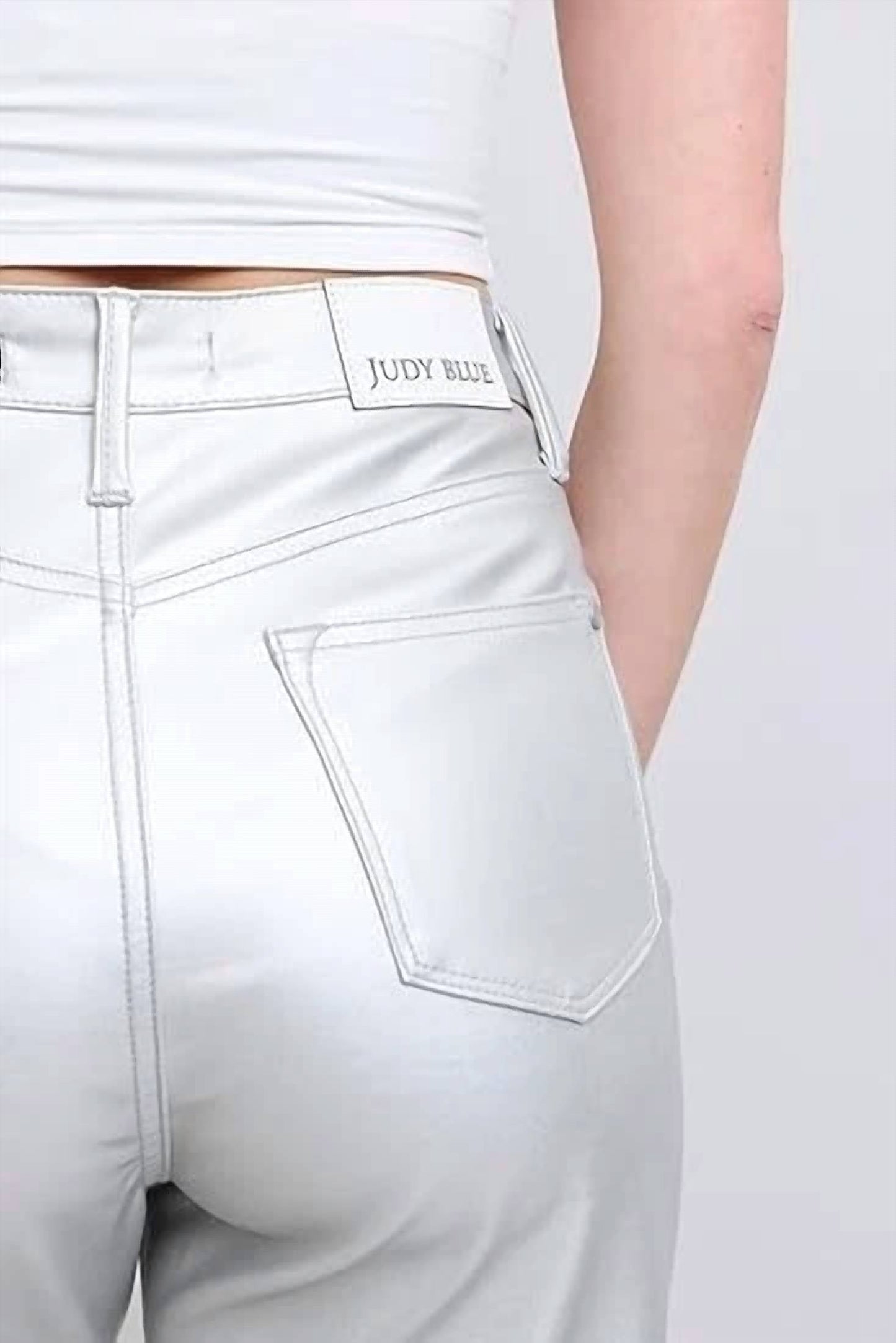 Judy Blue - Faux Leather Straight Pants