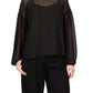 Sanctuary - Sheer Volume Metallic Blouse