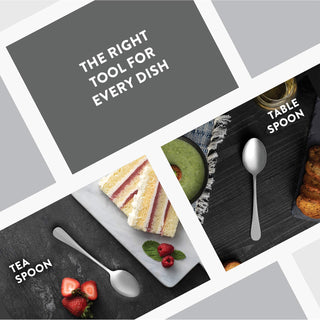 Conjunto de talheres de aço inoxidável com 20 peças - Conjunto de talheres com acabamento espelhado atraente