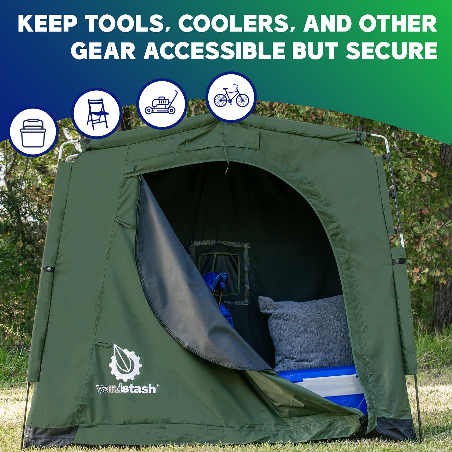 Tenda leve para armazenamento de bicicletas YardStash 