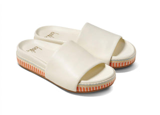 Beek - Women's Pelican Textile Leather Platform Sandal