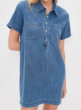 Z Supply - Vestido curto jeans autêntico